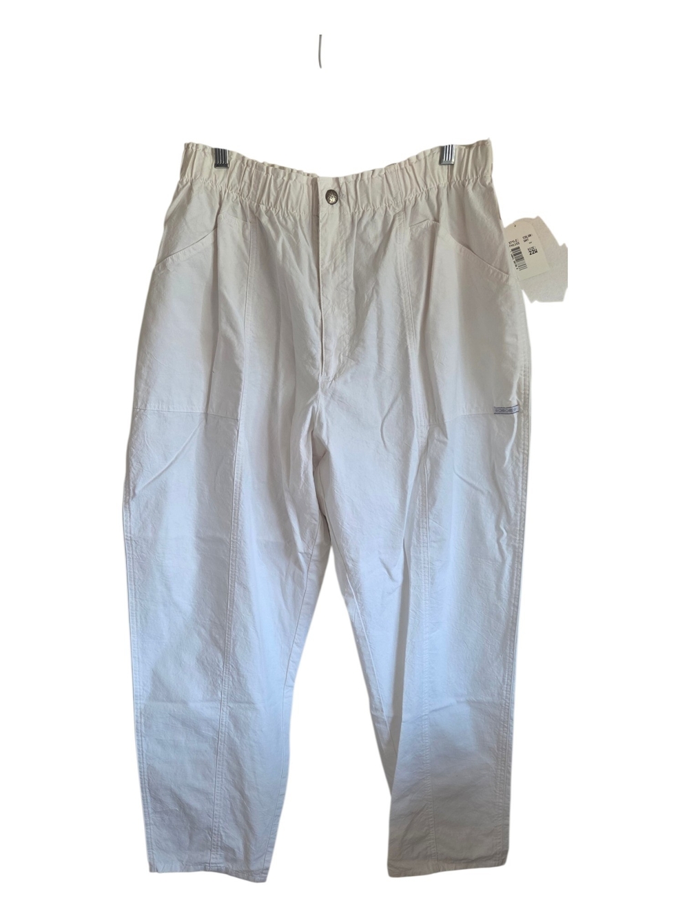 NWT Cherokee White Elastic-Waist Casual Chinos Size 22